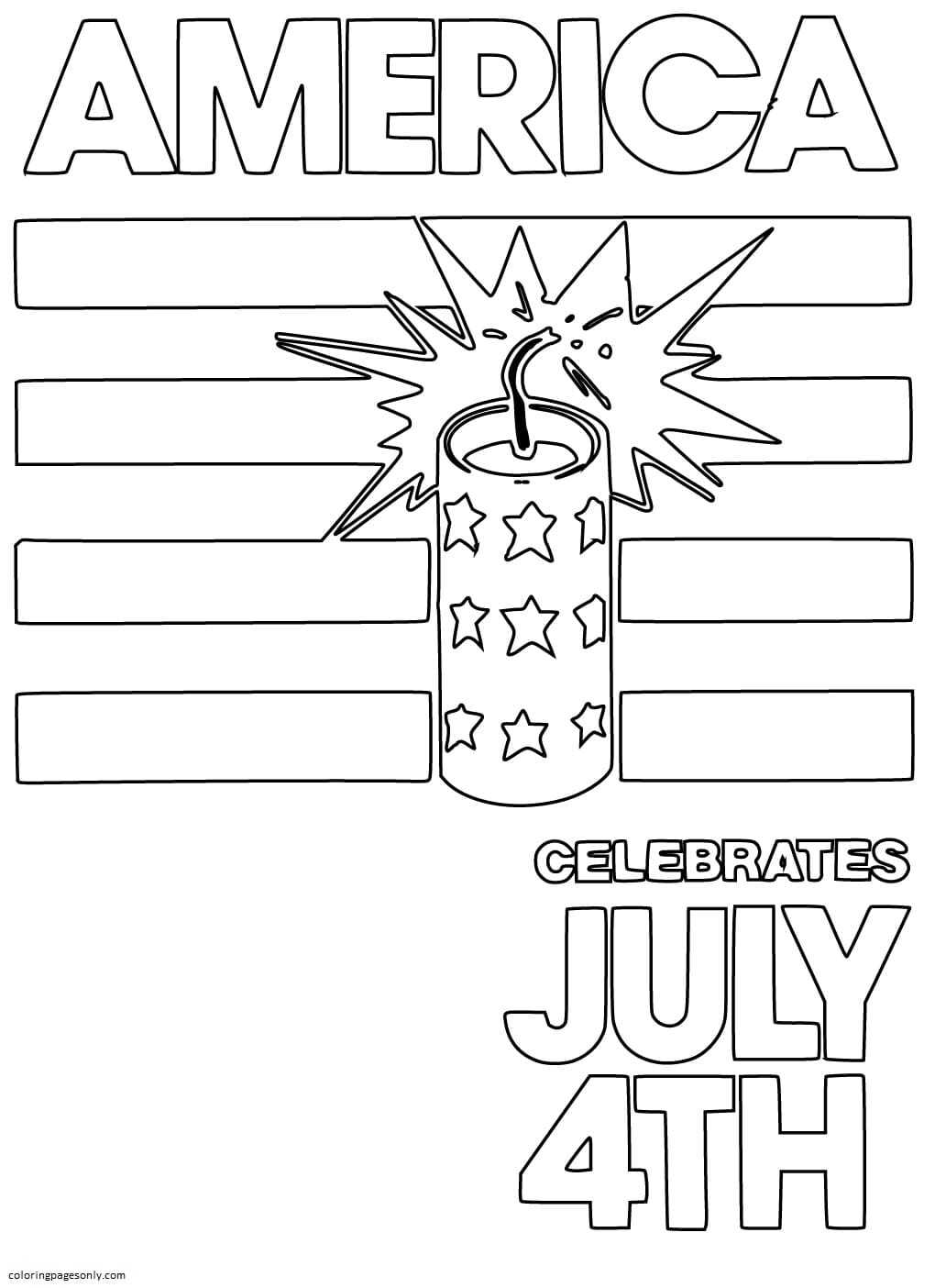 América comemora 4 de julho a partir de 4 de julho