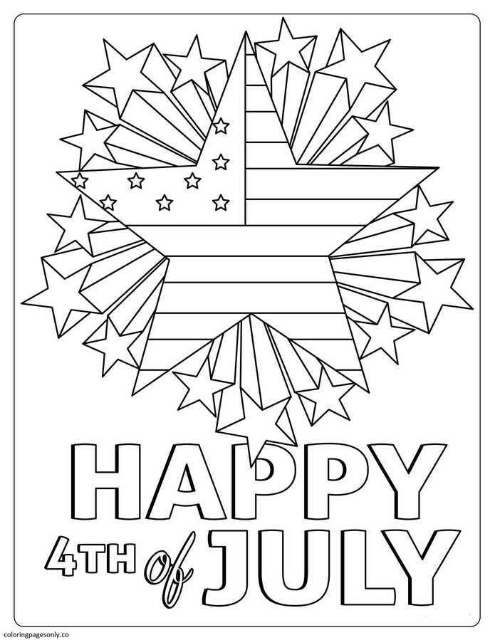 4th Of July Coloring Pages - Coloring Pages For Kids And Adults