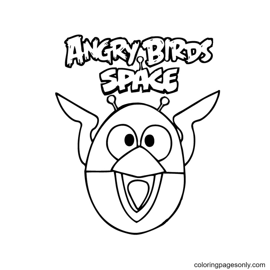 Angry Birds Space Coloring Pages ColoringPagesOnly Com
