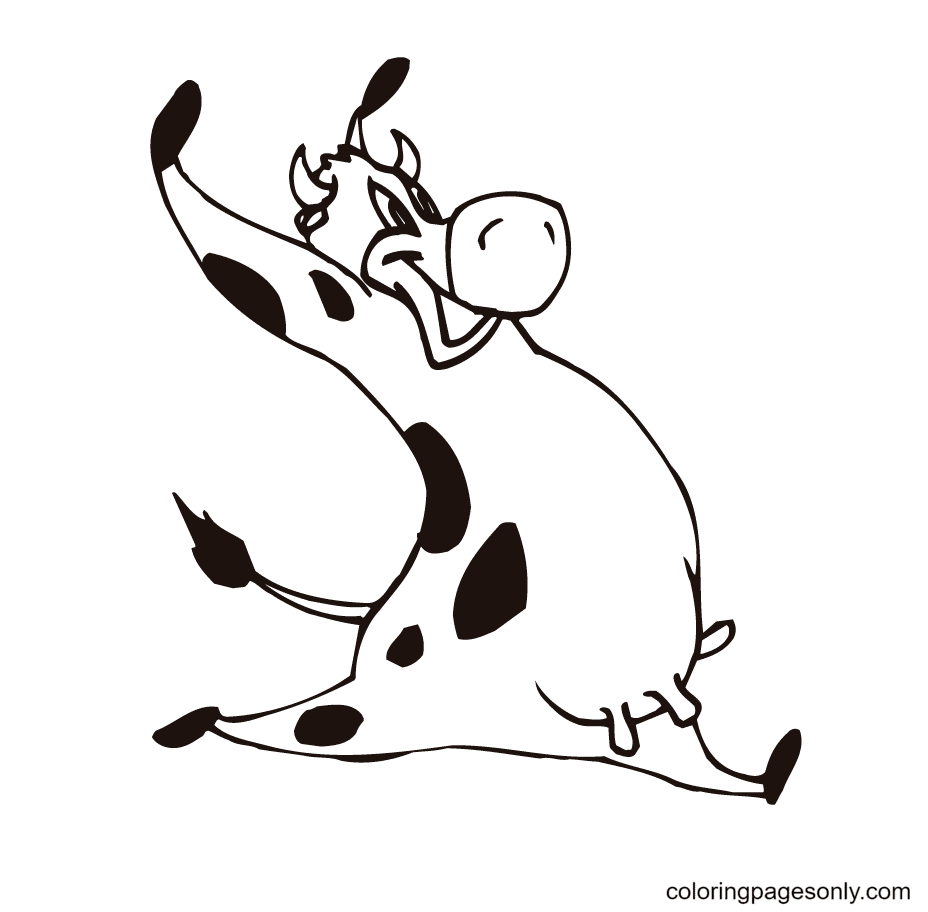 Vache animée de vache