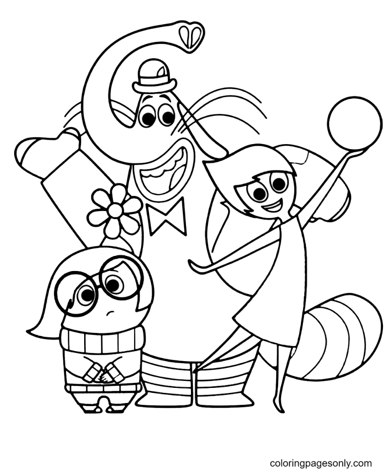 Bing Bong, Sadness and Joy from Inside Out