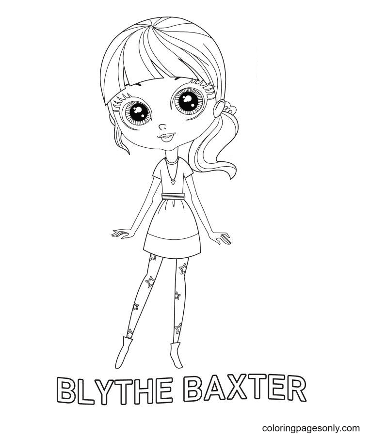 Blythe Baxter Littlest Pet Shop Coloring Pages