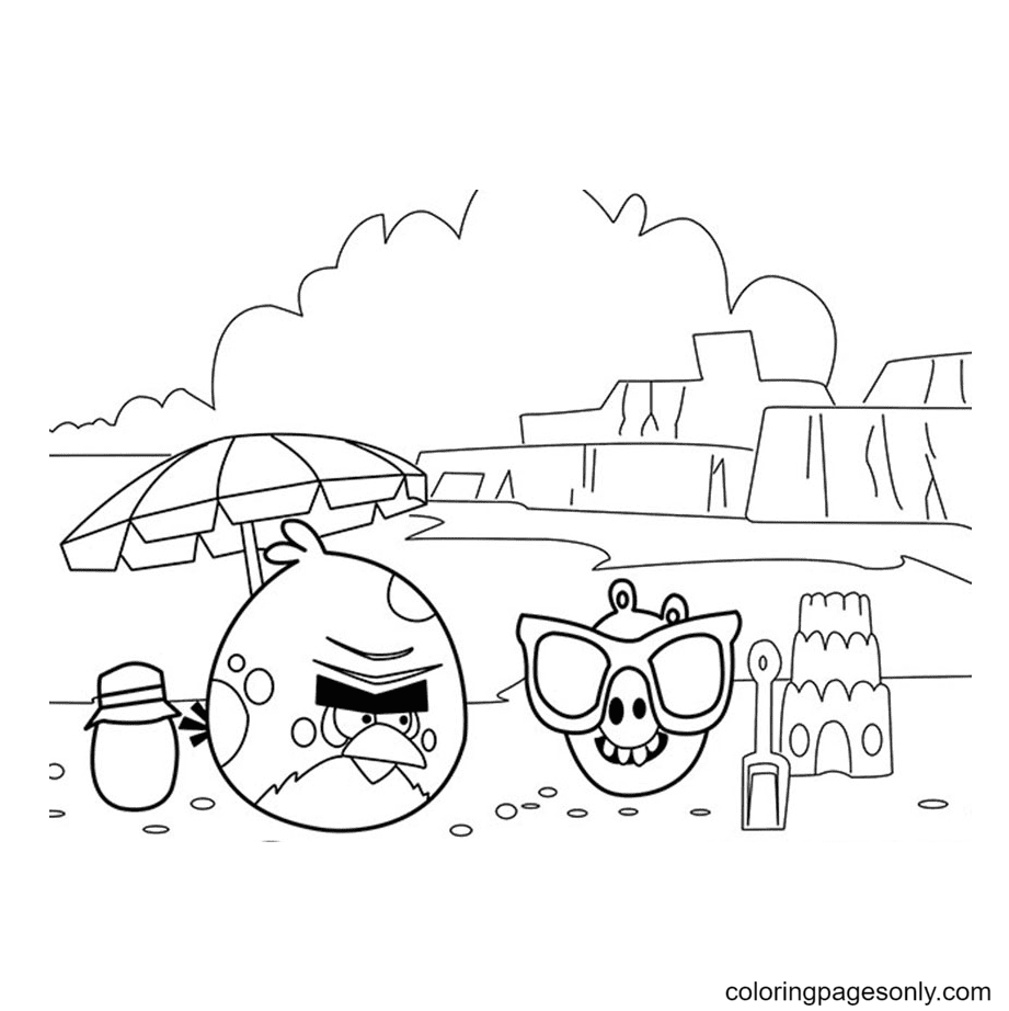 Building Sandcastles Coloring Pages