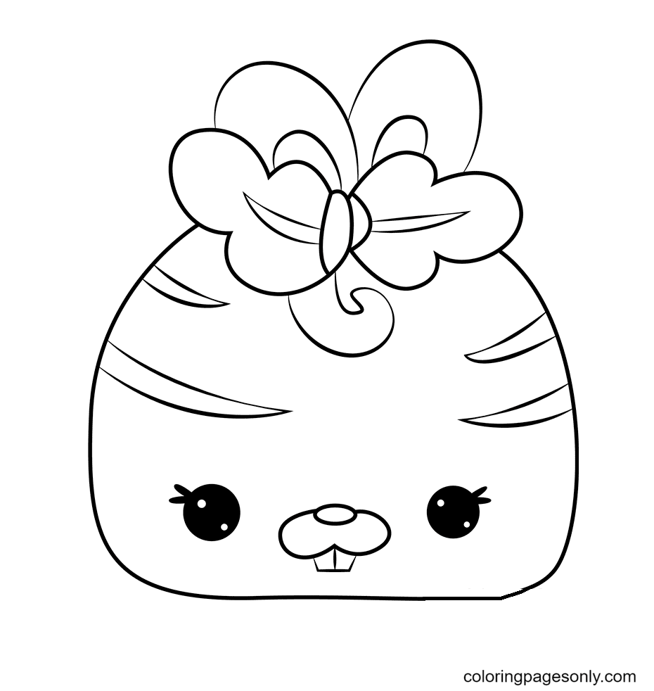 Bunny Carrot Coloring Page