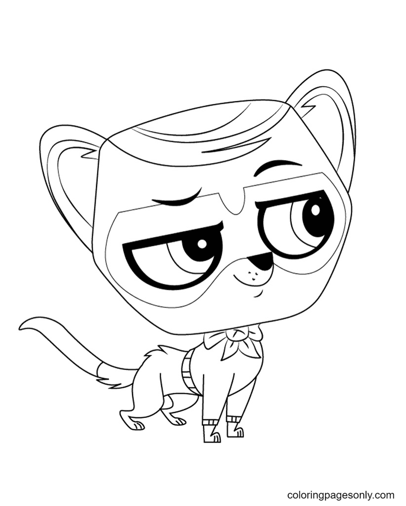 Captain Cuddles From Littlest Pet Shop Coloring Page