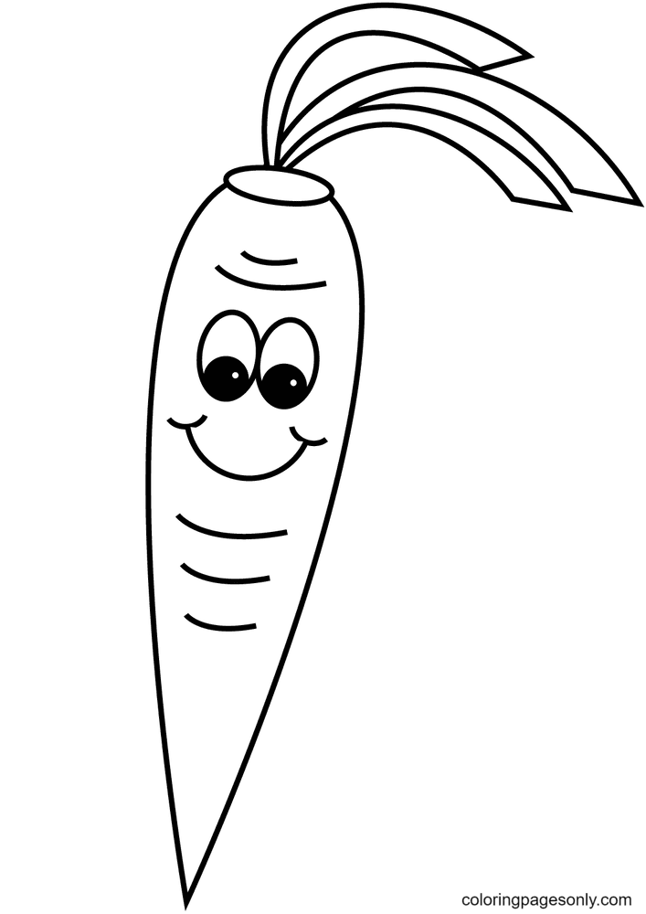 Zanahoria de dibujos animados de zanahoria