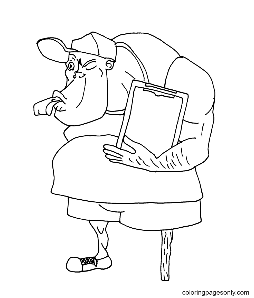 Coach Igor Coloring Pages
