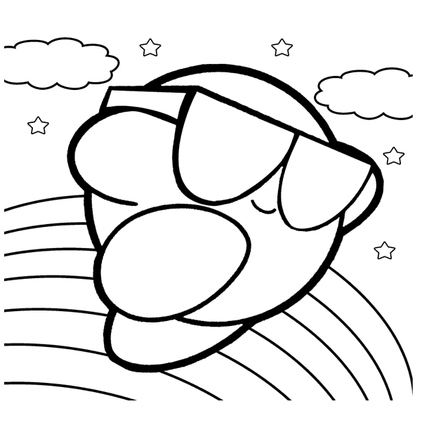 Cool Kirby Coloring Pages