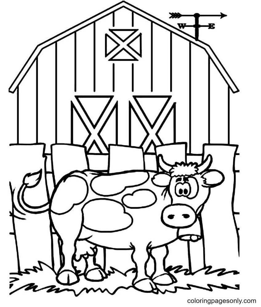 Cow Free Coloring Pages