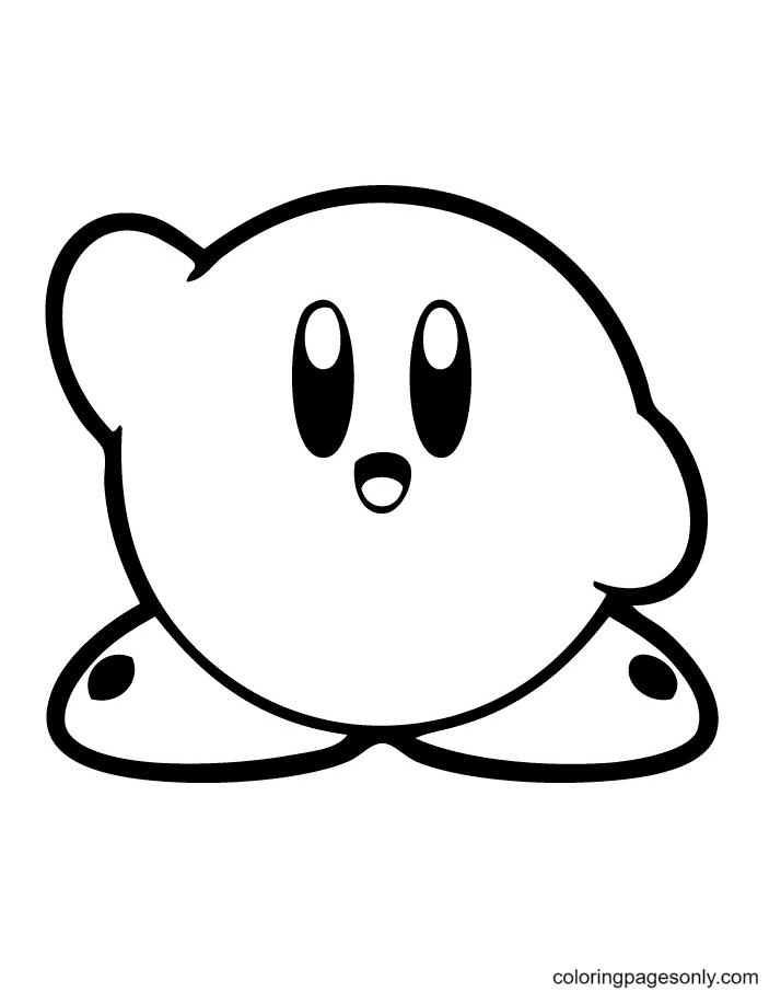 Cute Kirby Coloring Pages