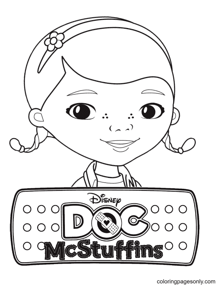 Doc McStuffins Dotti Coloring Page