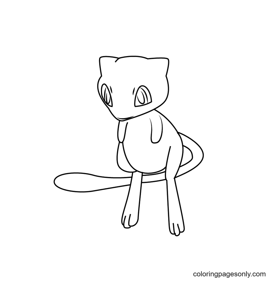 Teken Mew van Pokemon van Mew