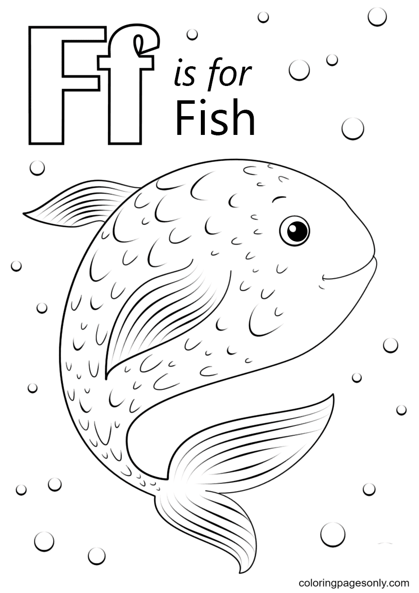 F 代表鱼，来自字母 F