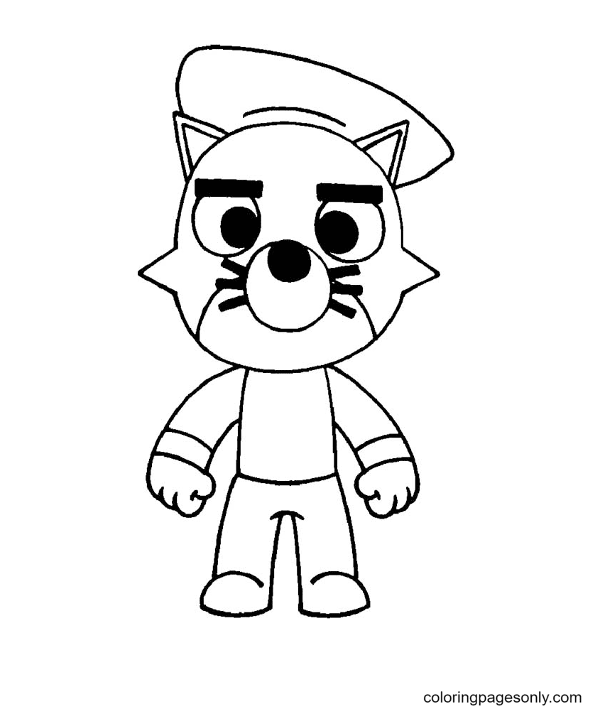 Desenhos para Colorir Roblox. Piggy, Doggy e outros