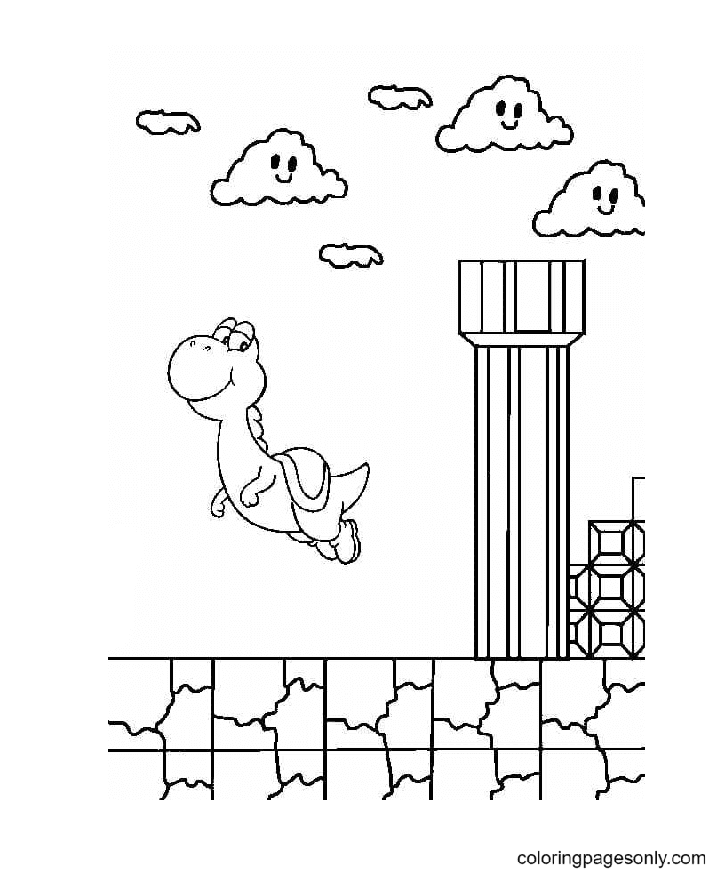 Dinosauro volante Yoshi di Yoshi