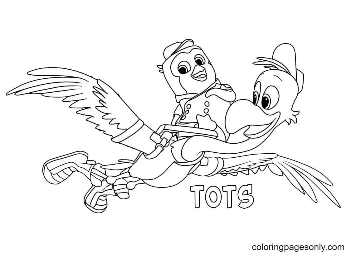 Freddy with Pip Coloring Pages