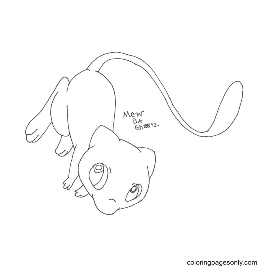 Free Mew Pokemon Coloring Pages