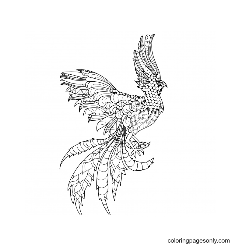 Free Phoenix Coloring Pages