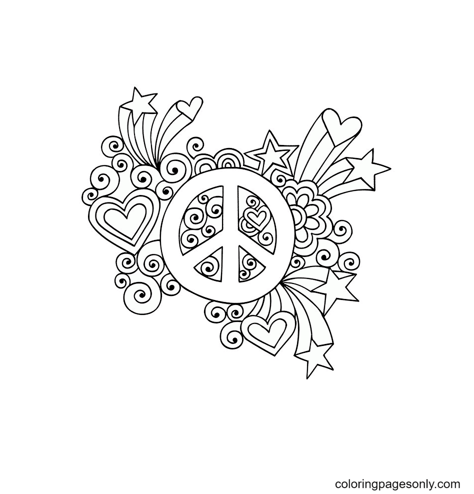 Free Printable Peace Coloring Pages
