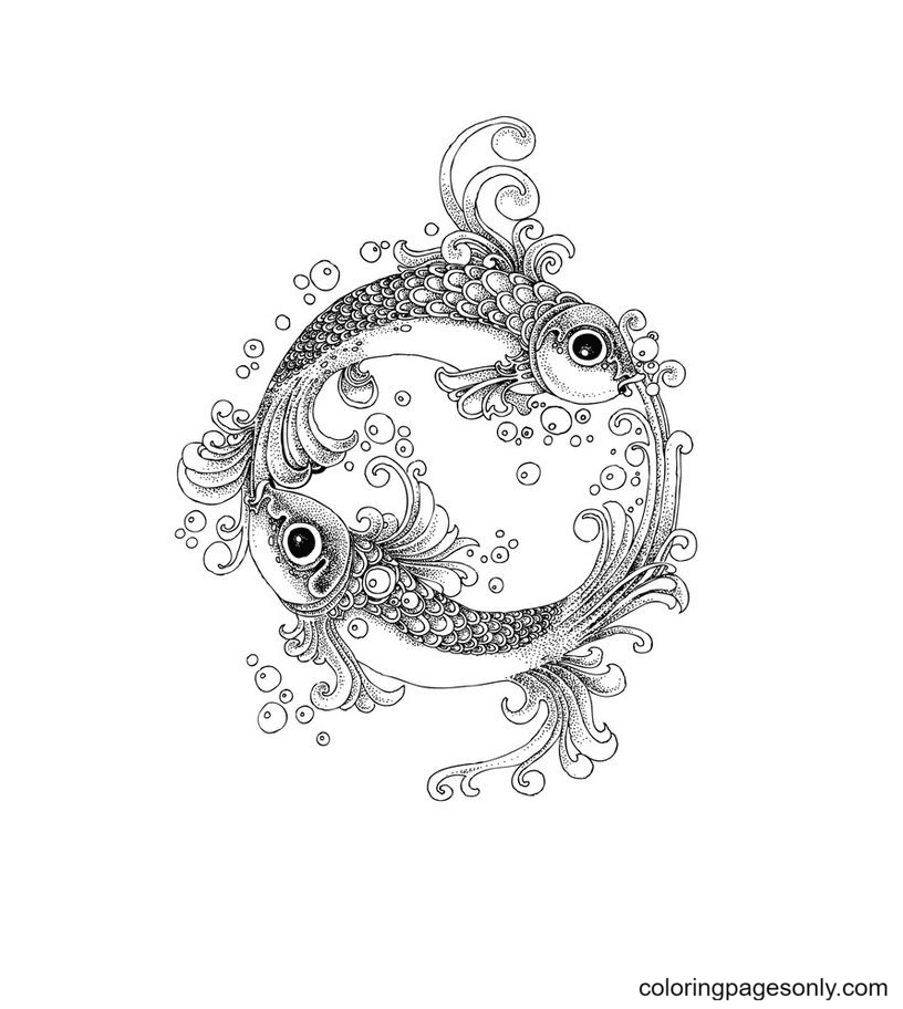 Free Printable Pisces from Pisces