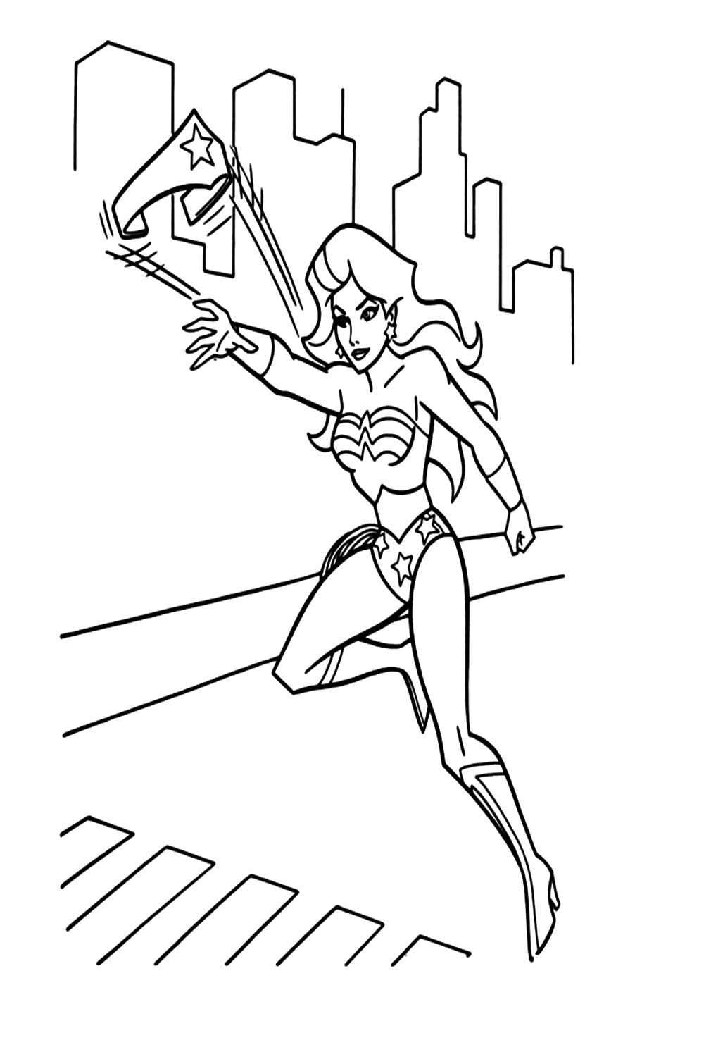 Free Printable Wonder Woman Coloring Pages
