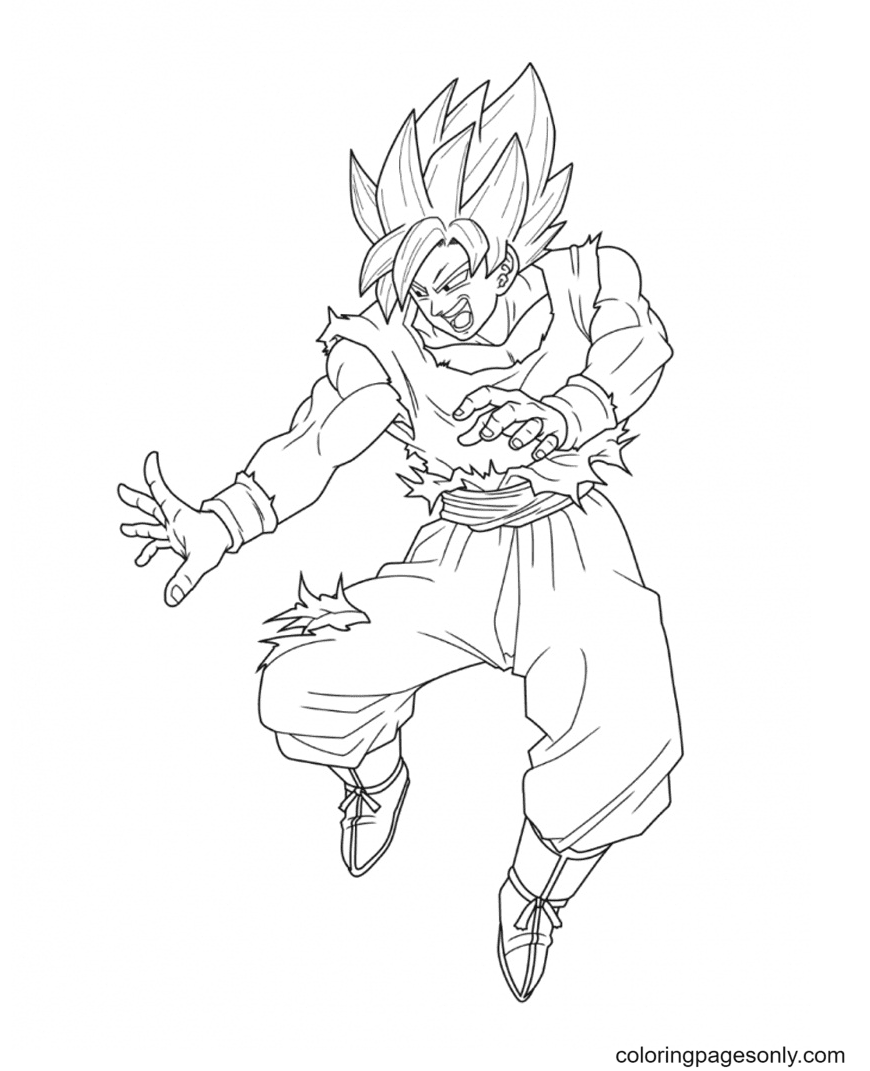 Goku - Desenhos para Colorir