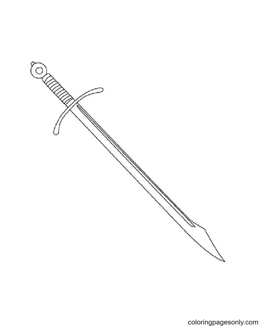 63 Free Printable Sword Coloring Pages