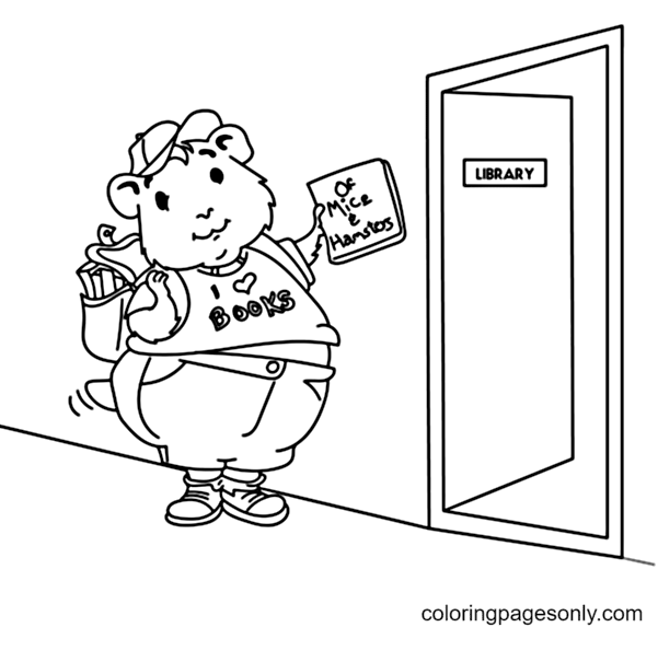 Hamster Big Coloring Pages