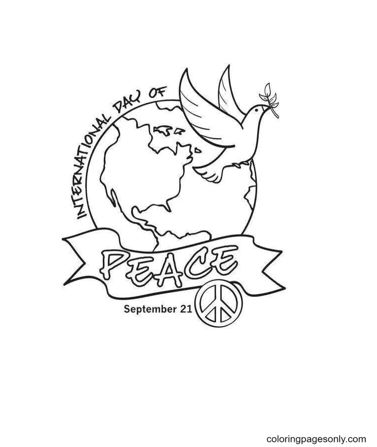 International Peace Day Coloring Page