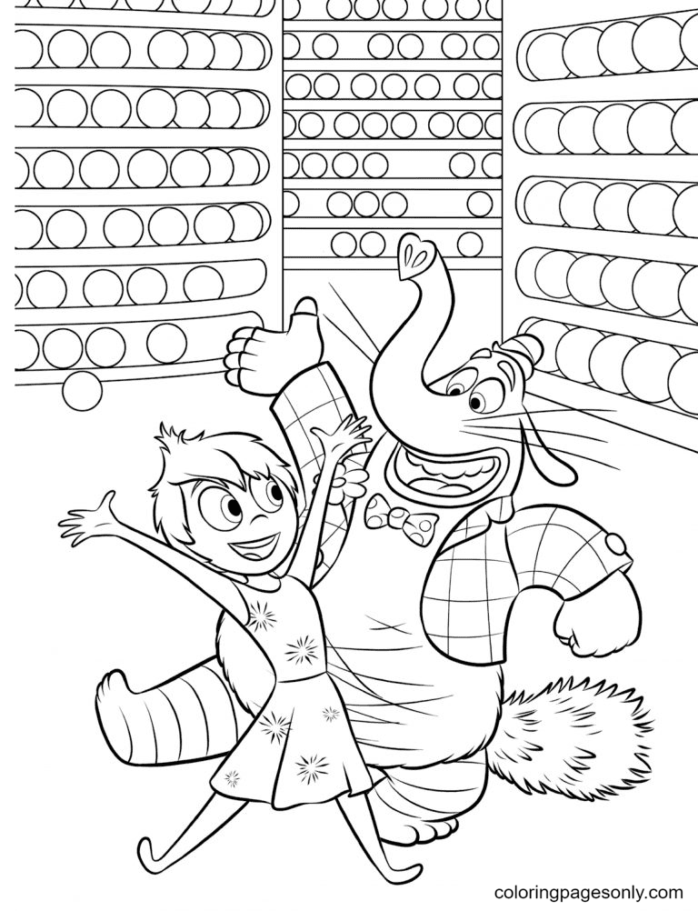 Joy And Bing Bong Coloring Pages
