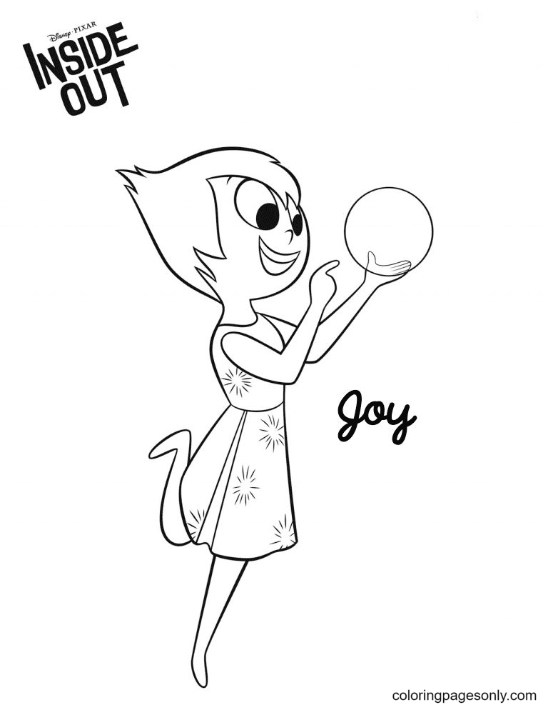 Joy and the orb from Inside Out