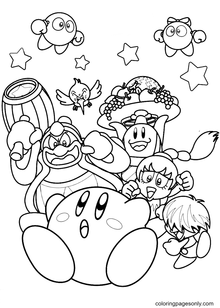 Kirby en vrienden uit Kirby