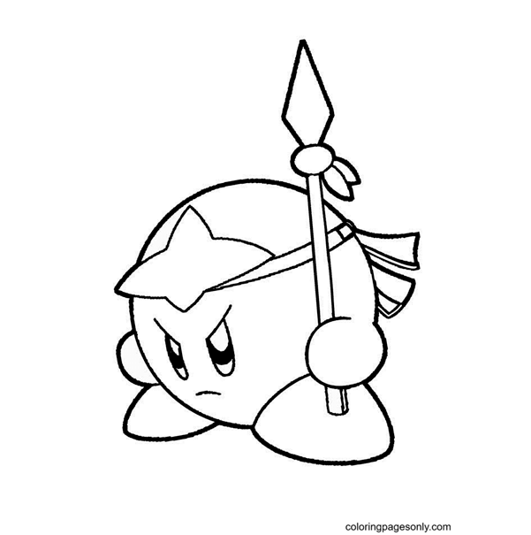 Kirby Fighting Coloring Pages