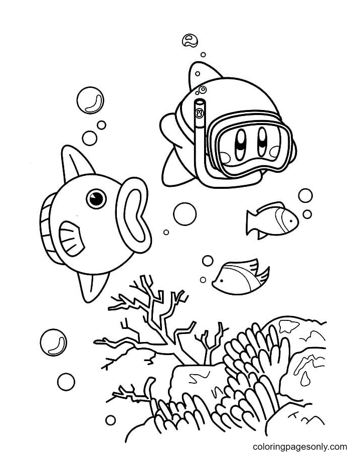 Kirby dans l'océan d'oliviers de Kirby