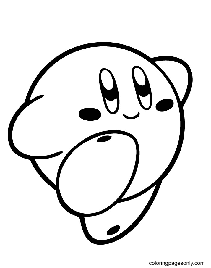 Kirby Printable Coloring Page