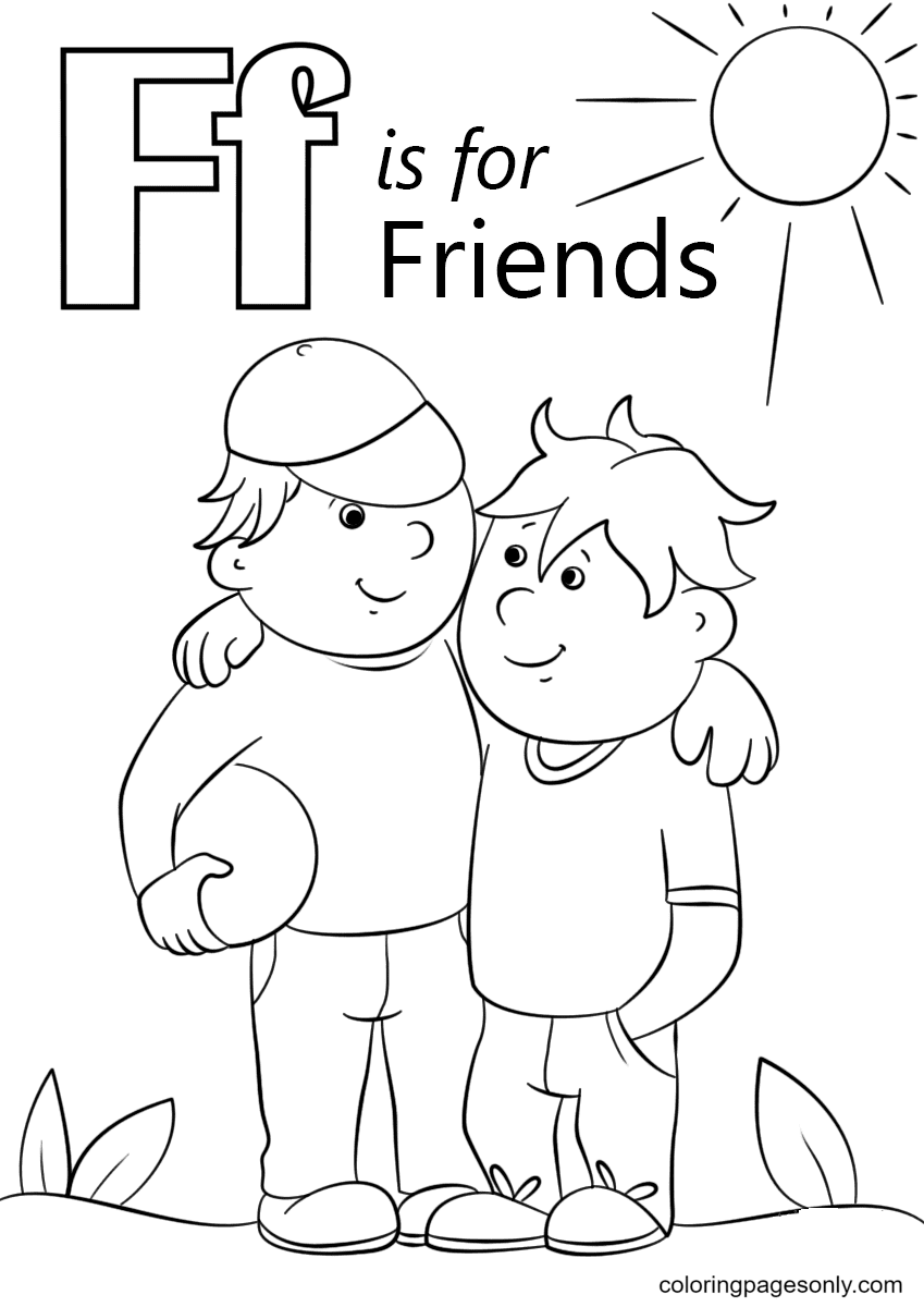 Letter F is for Friends from Letter F