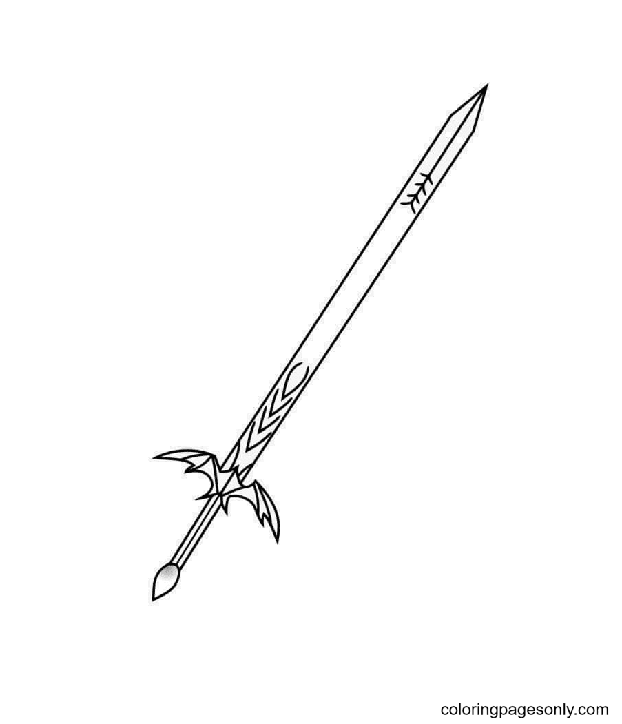 Sword Coloring Pages - Coloring Pages For Kids And Adults