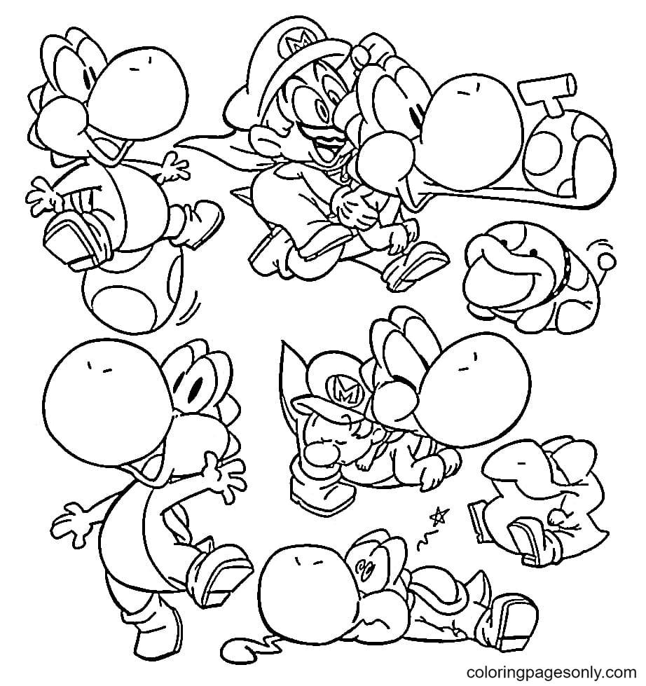 Mario en Yoshi van Yoshi