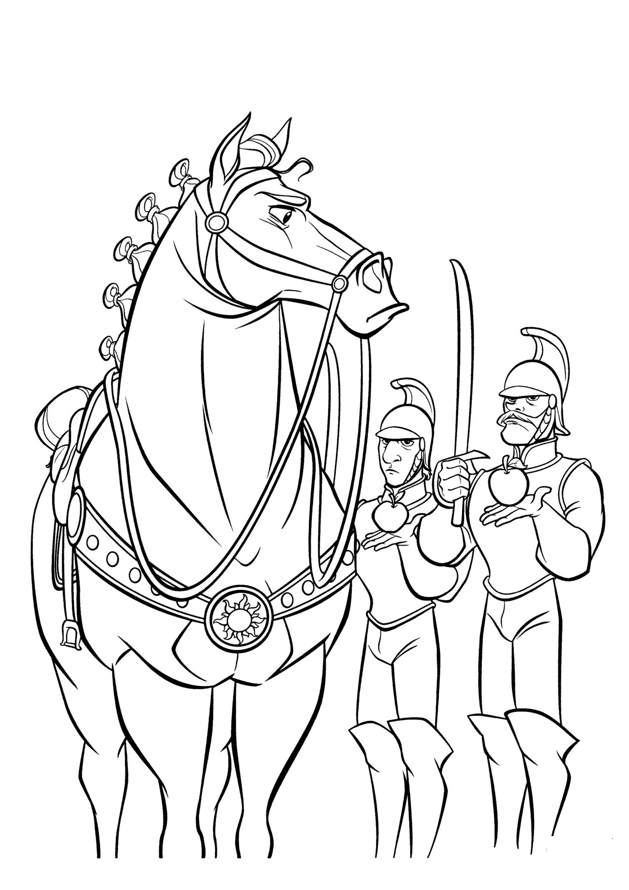 Maximus and Royal Guards Coloring Pages