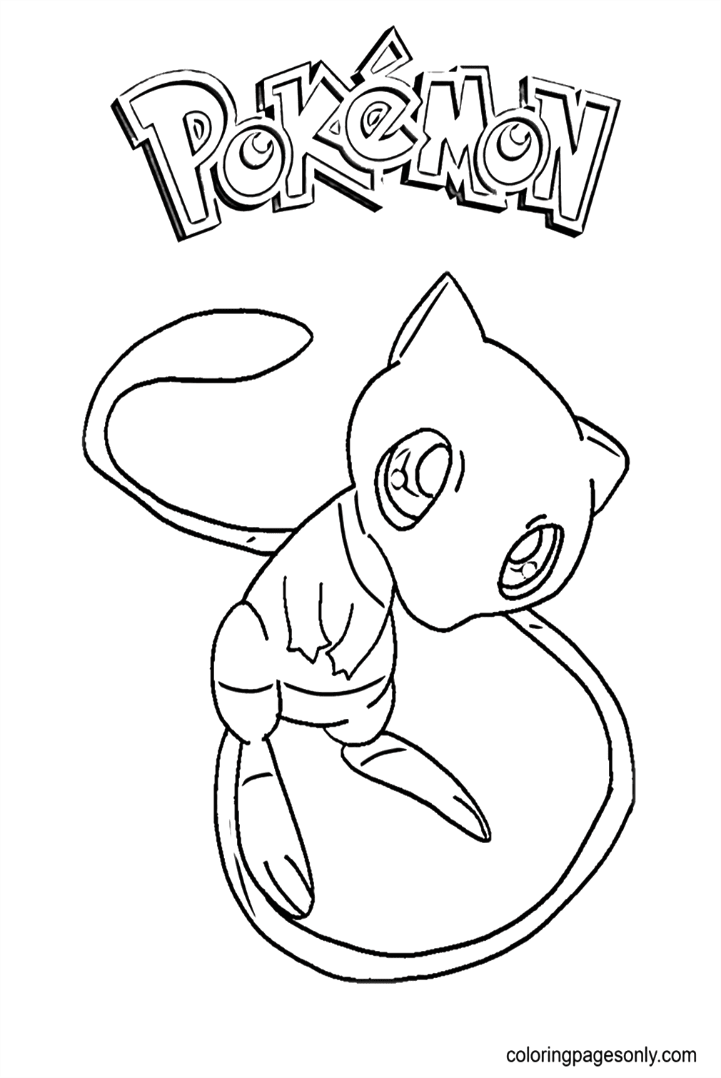 Mew From Pokemon Printable from Mew
