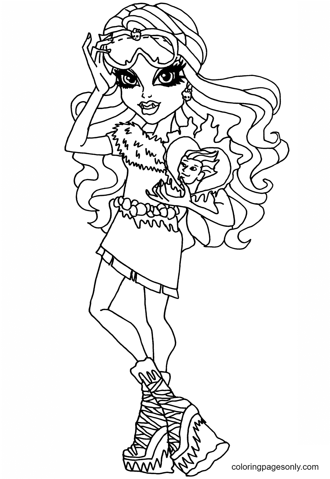 Monster High Abbey Bominable Coloring Page
