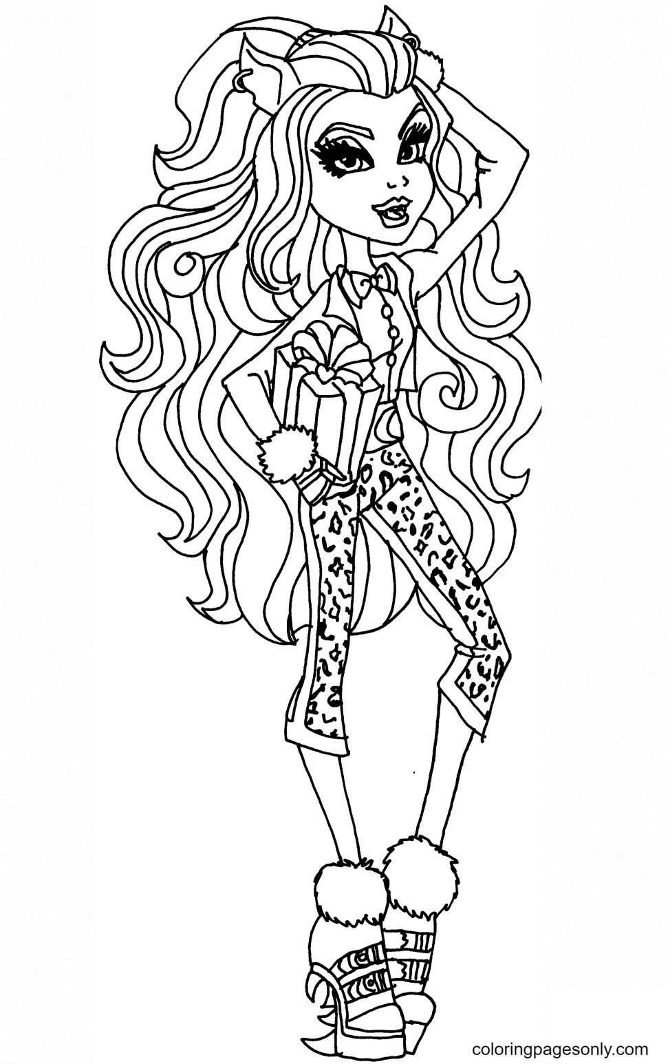 all monster high characters coloring