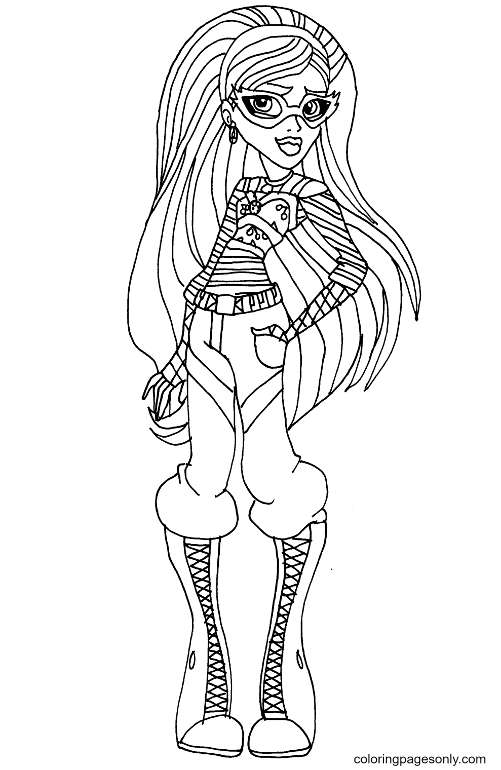 Monster High Ghoulia Yelps Coloring Page