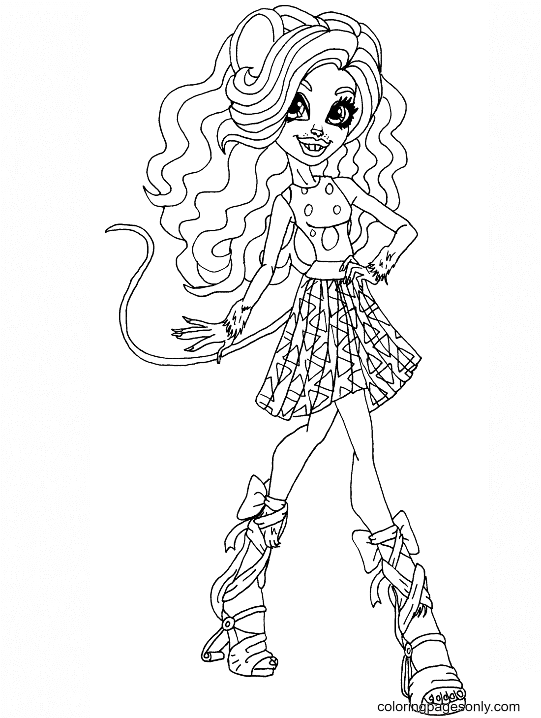 Mouscedes King Coloring Page