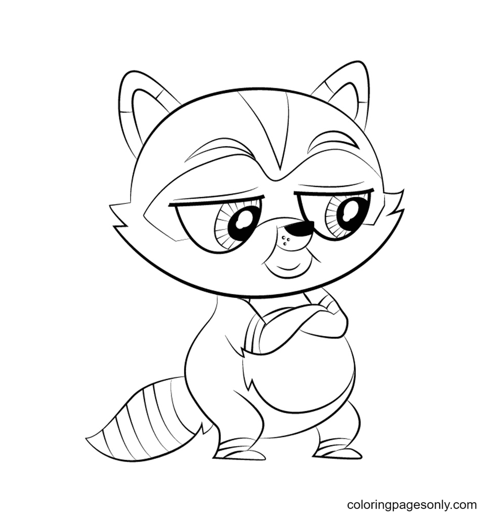 Mr. Otto Von Fuzzlebutt from LPS Coloring Page