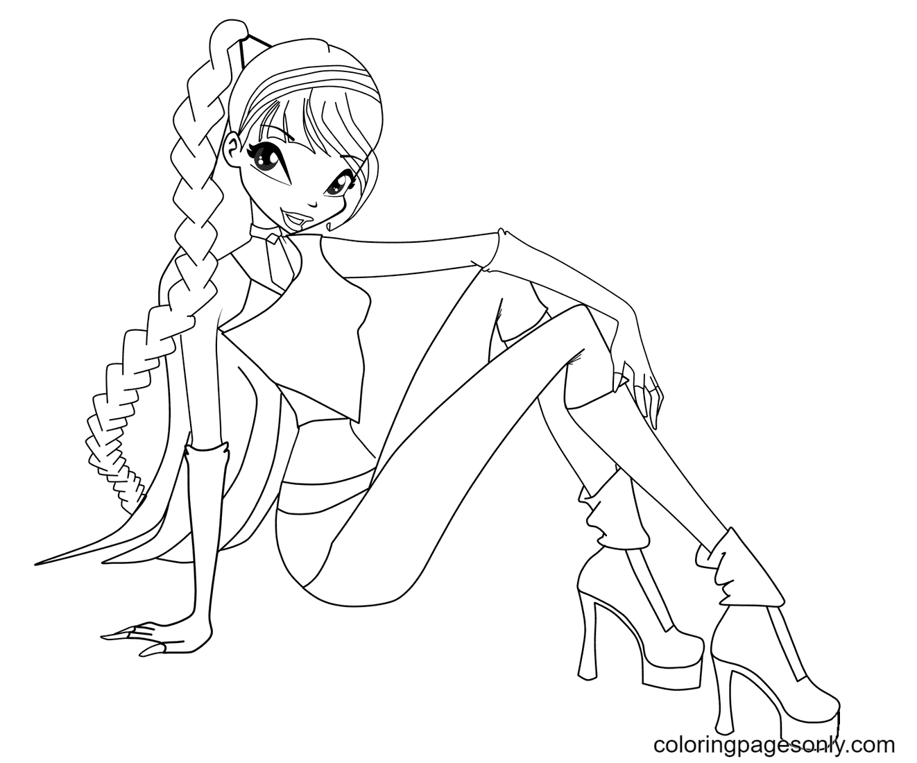 Musa Believix Coloring Page