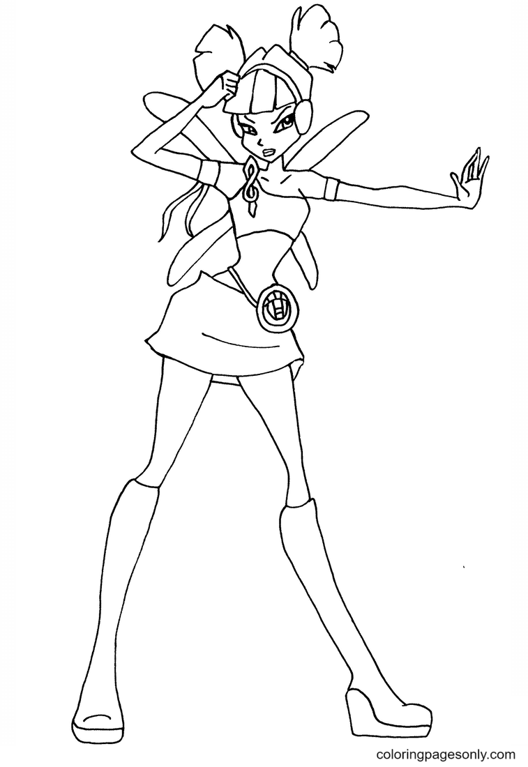 Musa Charmix Coloring Pages