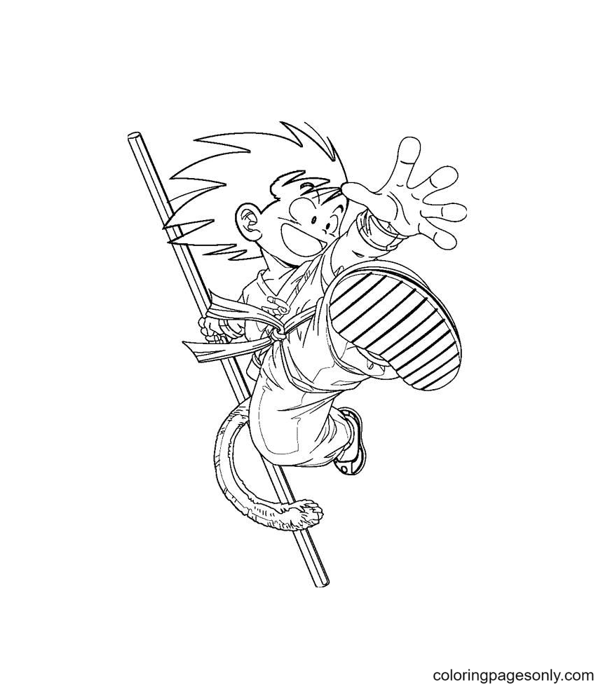 70 Son Goku Coloring Pages 