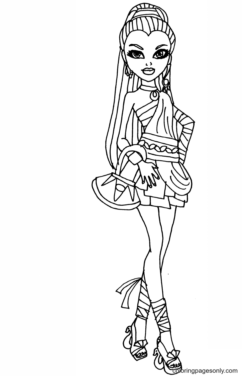 Nefera Doll Coloring Pages