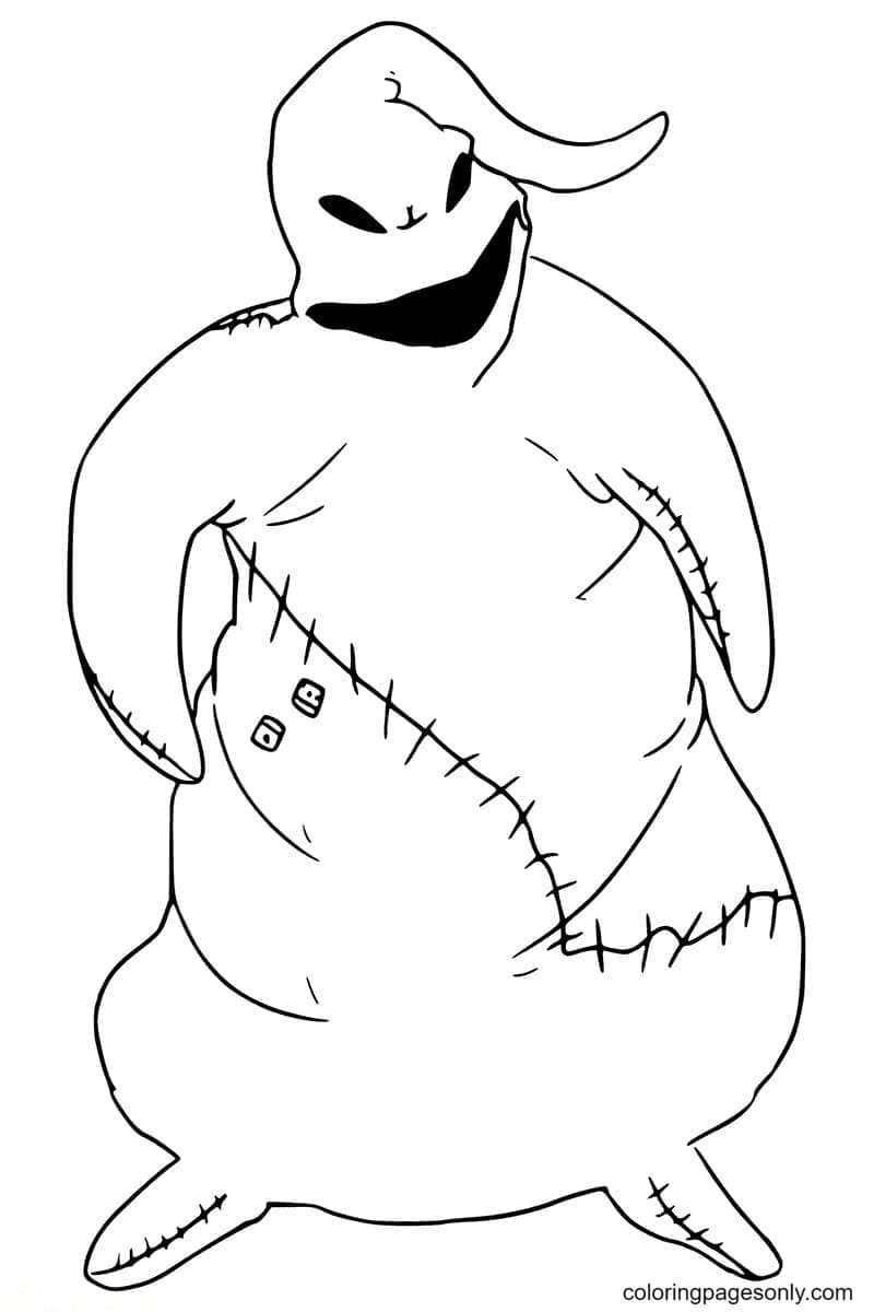 Oogie Boogie The Bogeyman Coloring Pages